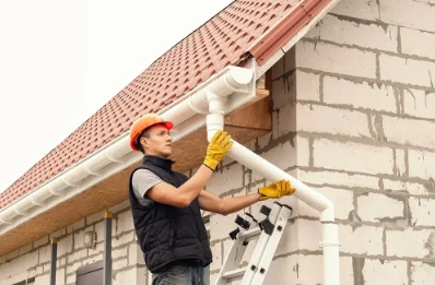 Pose et remplacement de gouttières à la Houssaye-Béranger